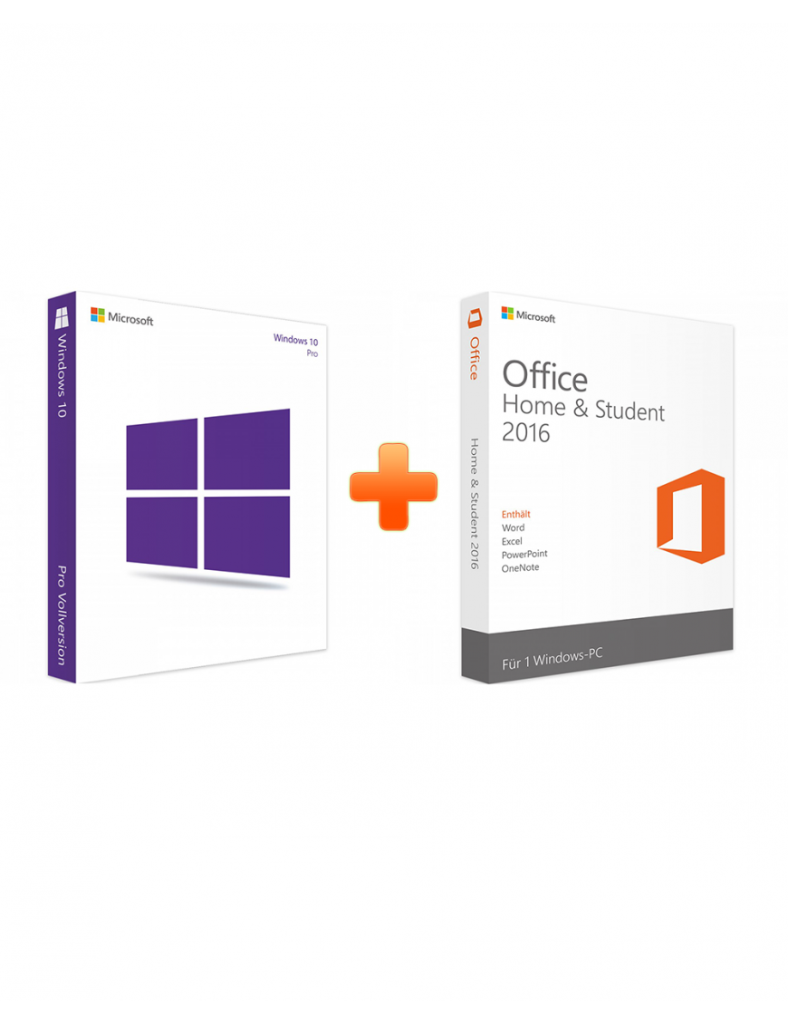 Windows 10 Professional + Office 2016 Home and Student (Bundle)