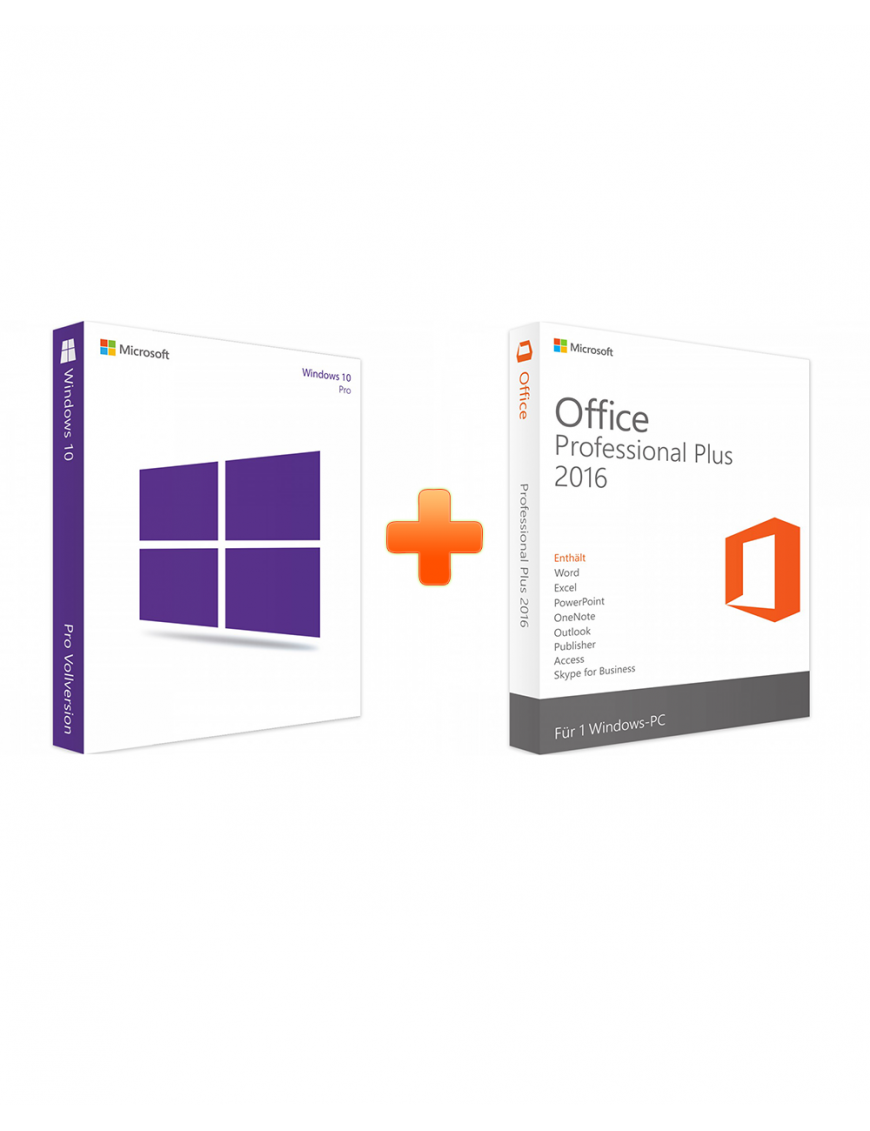 Windows 10 Professional + Office 2016 Professional Plus (Bundle)